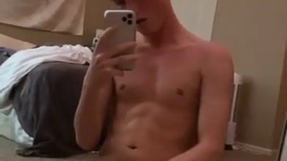 Hot Twink jerks off OF18