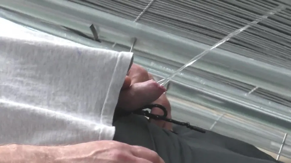 Hot uncut cock caught pissing - ThisVid.com