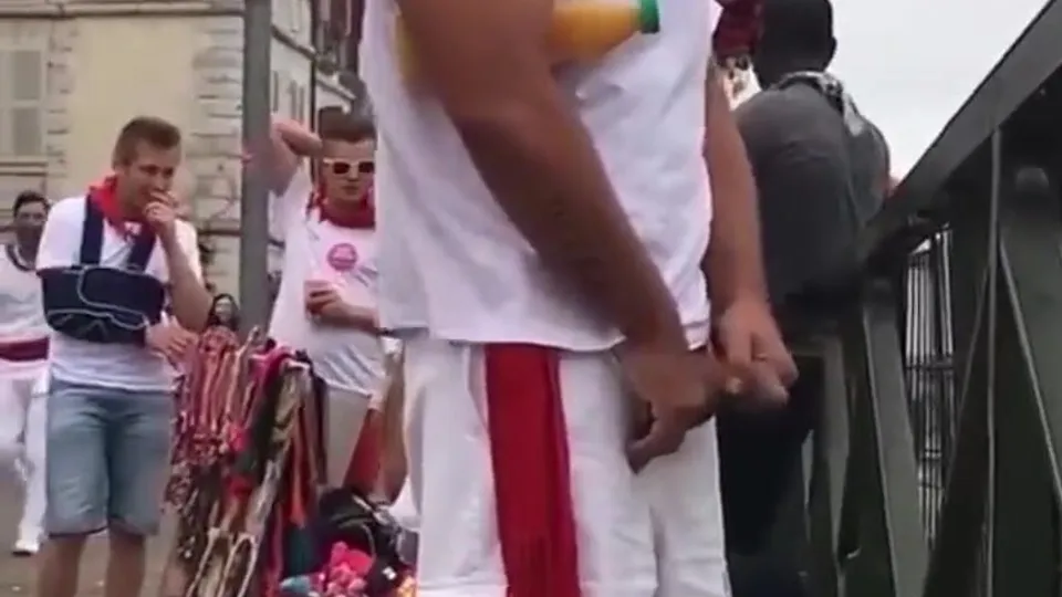 Hot uncut cock peeing in public - ThisVid.com