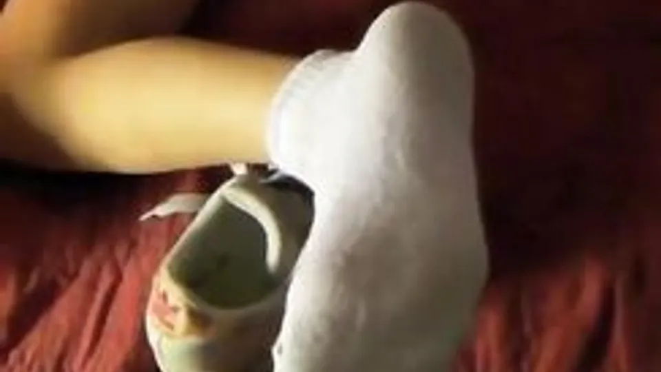 Hot White Socks Cum