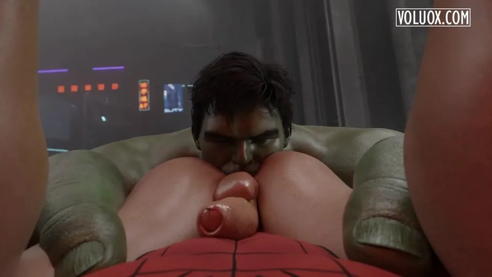 Hulk Ravages Spiderman