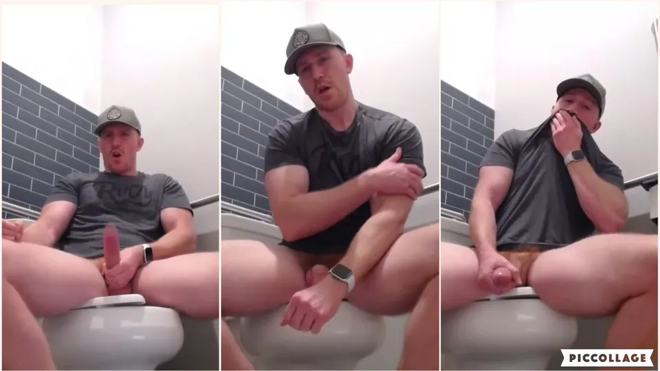 Hung Straight Alpha Stud Shoots Load In Public Bathroom - ThisVid.com