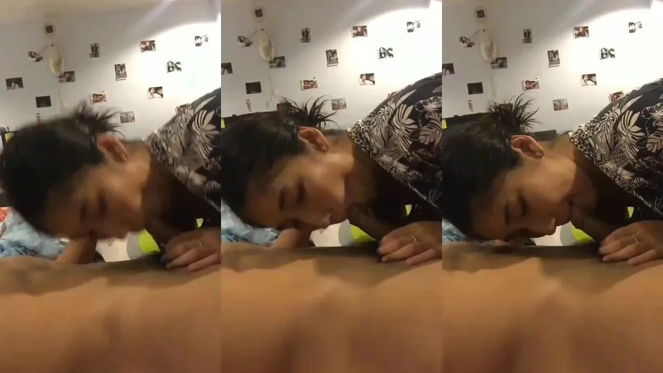 Hungry slut eats cock 