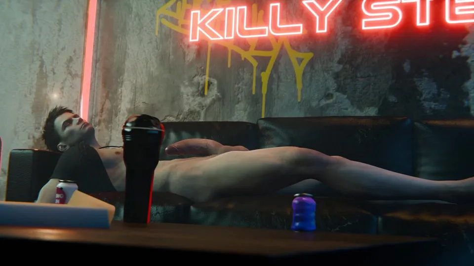 Muscular Guy Fucks Fleshlight