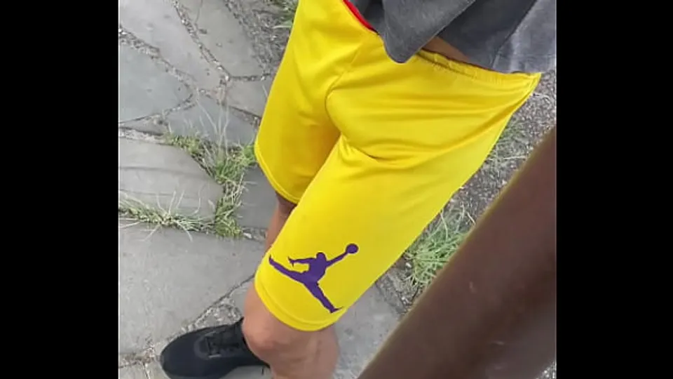 I OFFERED MY MARRIED NEIGHBOR SOME CASH TO FUCK ME. HIS DICK WAS SHOWING THROUGH HIS SHORTS.