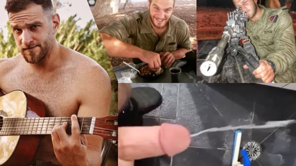 IDF soldier fuckin a chick, stroking his cock & cumming - ThisVid.com