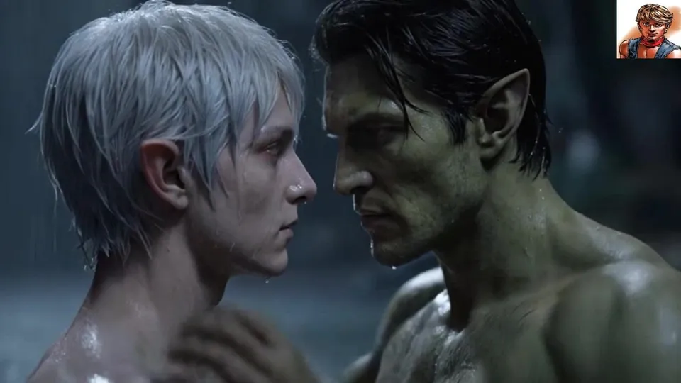 Gay Lovers Dance and Kiss