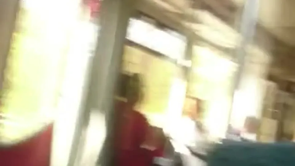 Public Masturbation Cumshot on S-Bahn