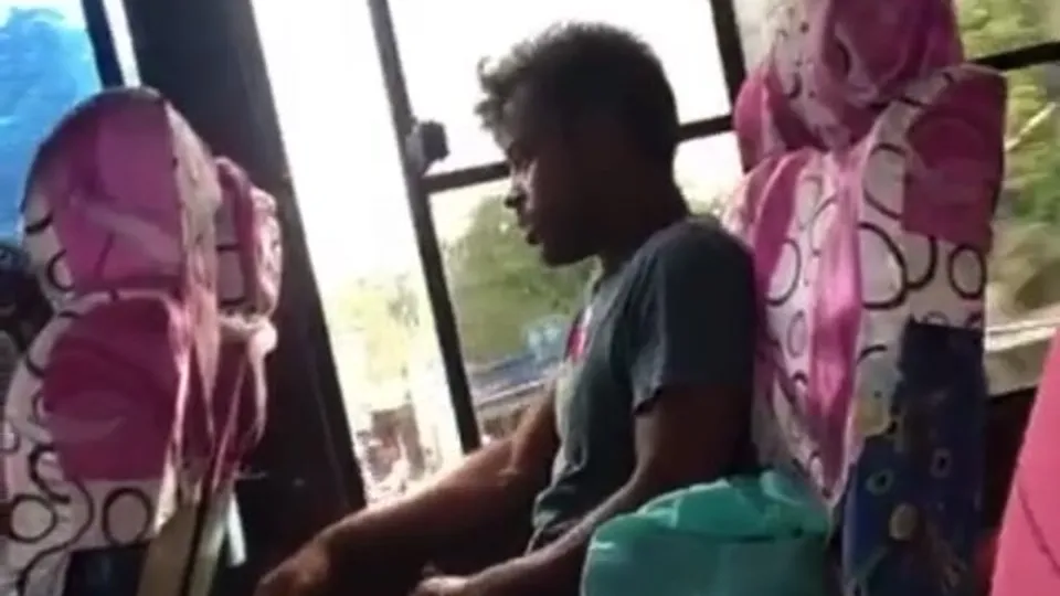 Indian Perv Caught Wanking & Cums On Bus! Big Dick! - ThisVid.com