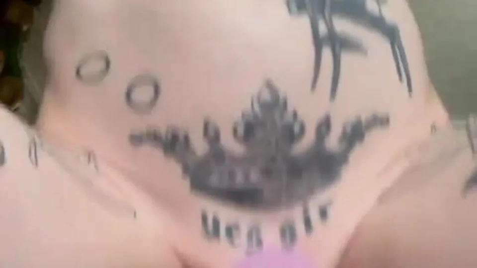 Inked bottom riding horse dildo part 1 - ThisVid.com