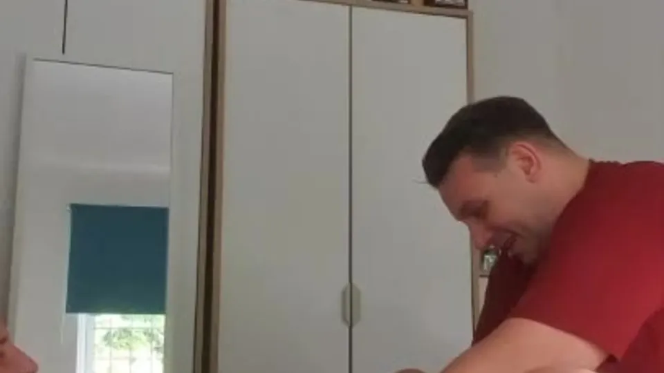 Interrupted Guy managed to find some time to come over to service my cock with his hole He does enjoy my fat cock in his hole