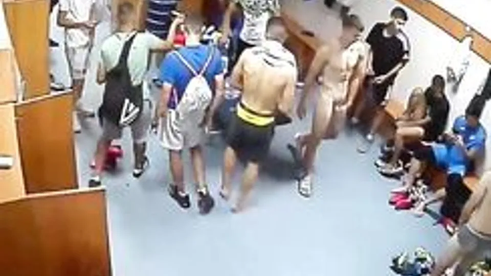 IP Cam Shower room lads after game porn
