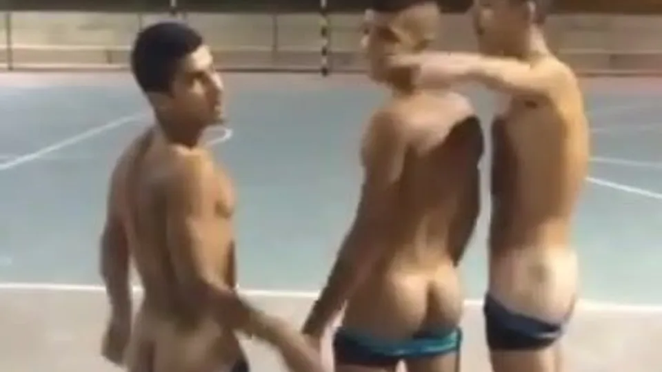 Israeli boys doing a dare