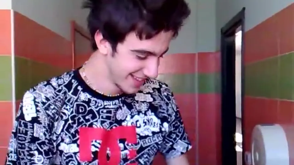 Italian Student's Public Bathroom Sink Piss