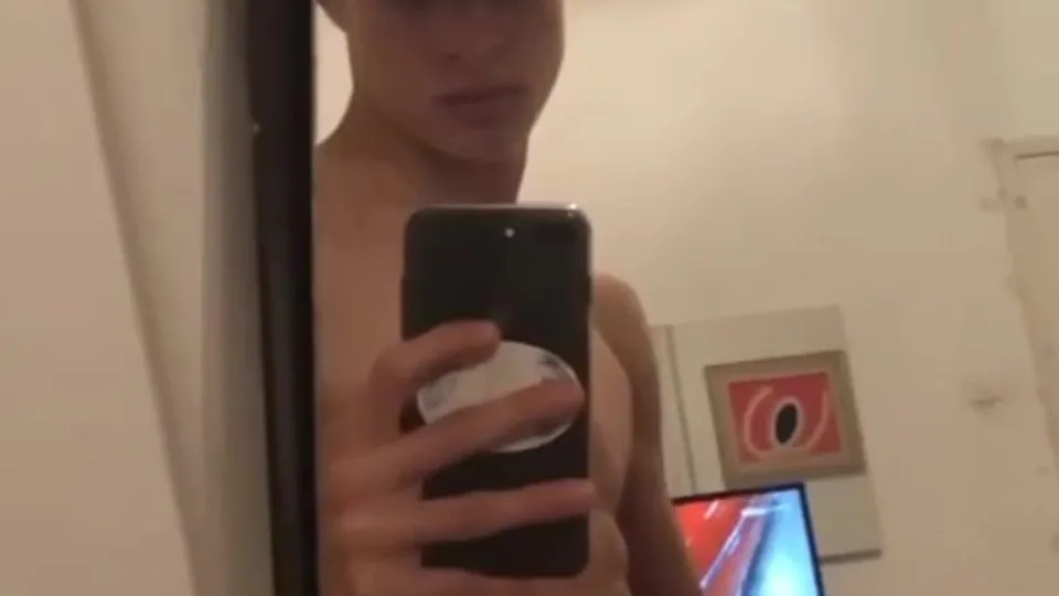 Italian twink jerking•