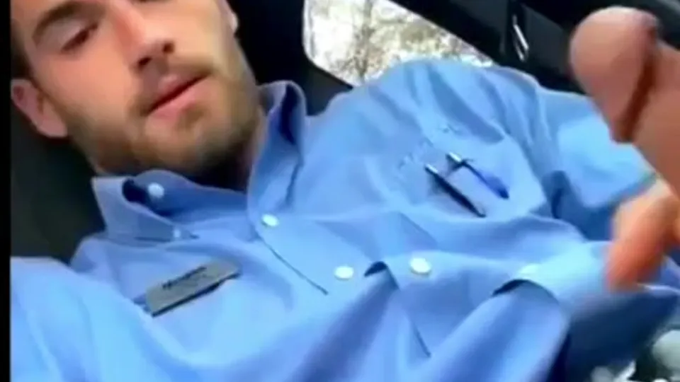 Straight Man Jerks Off At Work