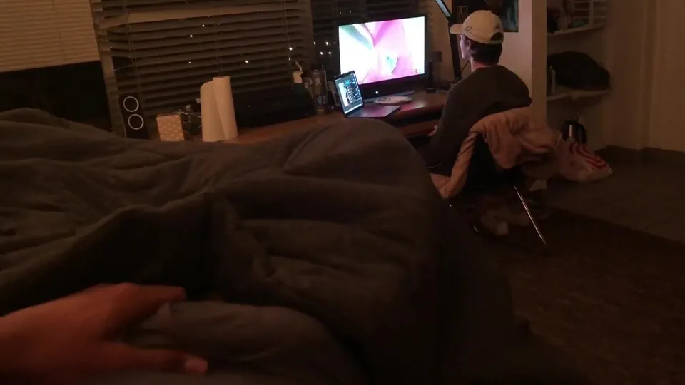 College Roommate Caught Masturbating
