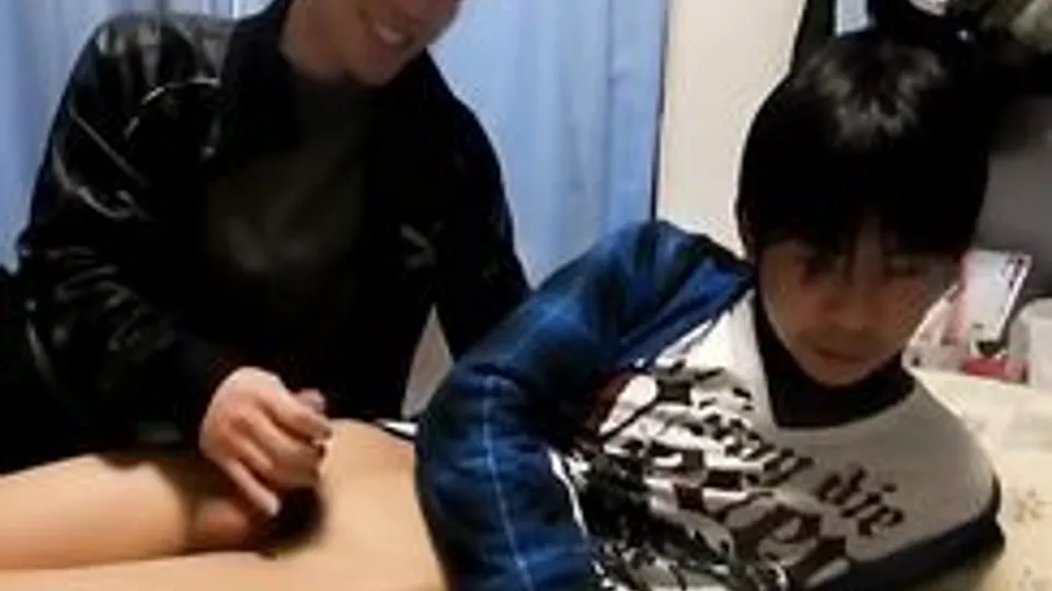 Japanese cute boy helping hands15(no cum)