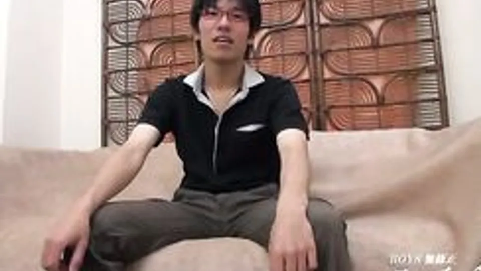 Japanese Twink Masturbates at Home