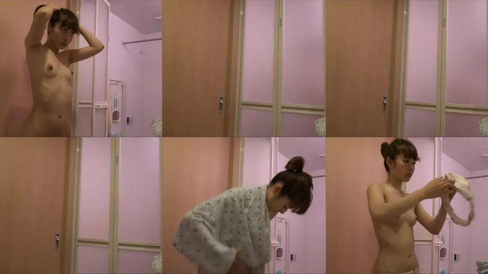 Japanese sister takes a bath and changes clothes  