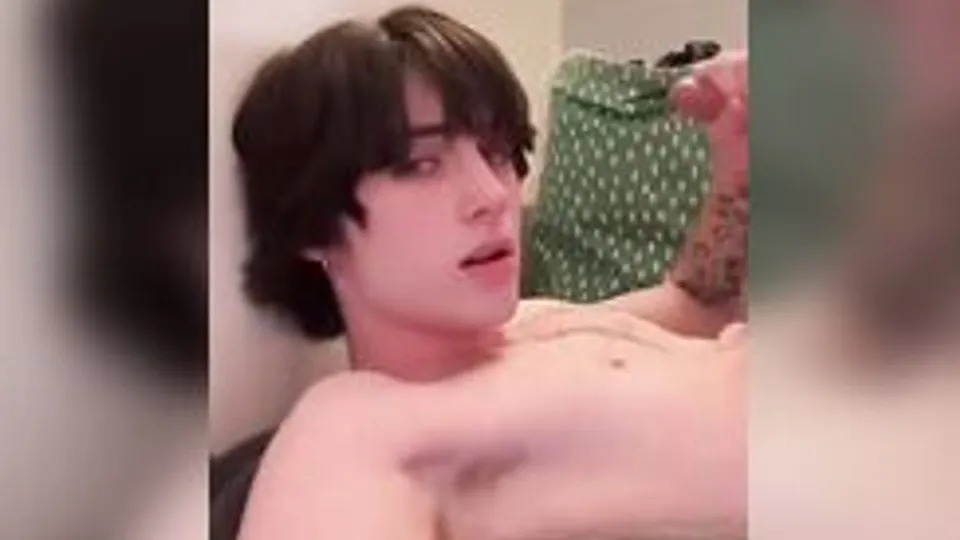 Jean-Clair, Nice, France, cums on his chest