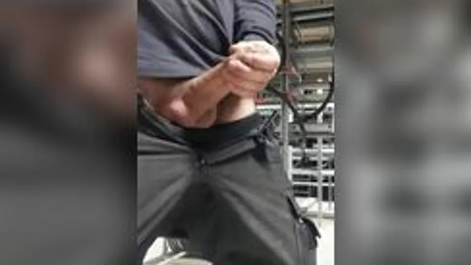 Jerking Off & Cumming in the Warehouse 230