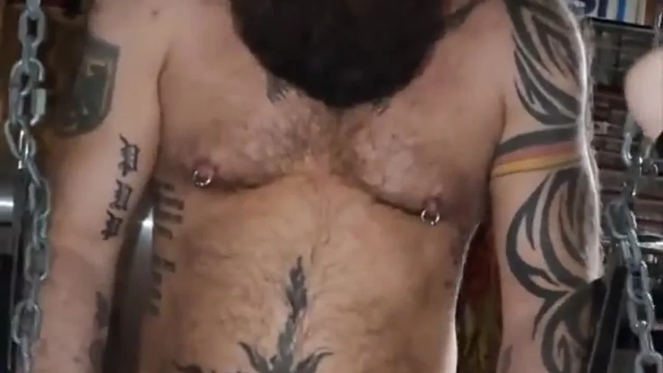 Tattooed Beast Breeds His Cub