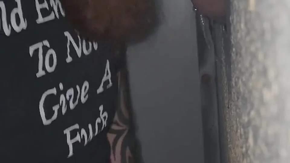 Bearded Man Deepthroats Big Cock