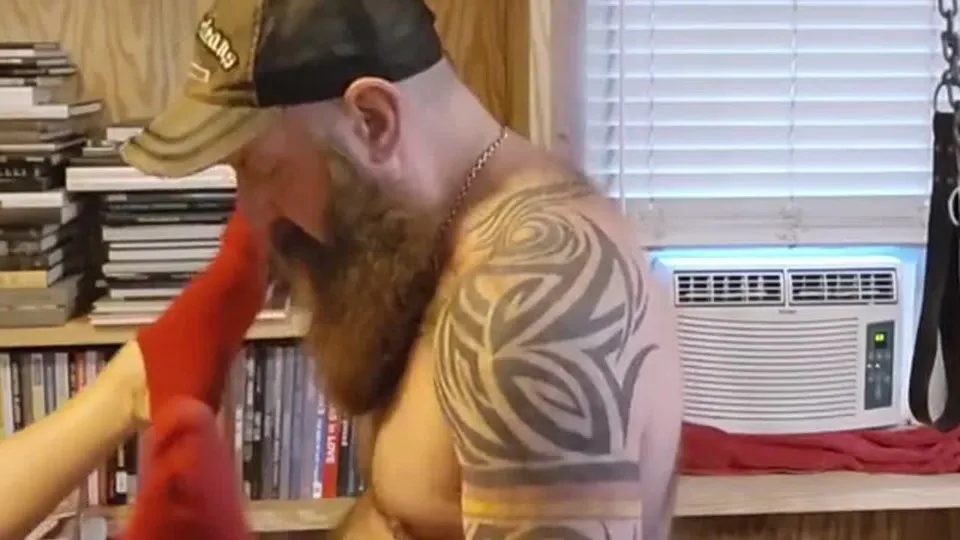 JFF - Montaz Morgan 2024-09-13_Tattooed beast double pretration with toy and tatt.mp4
