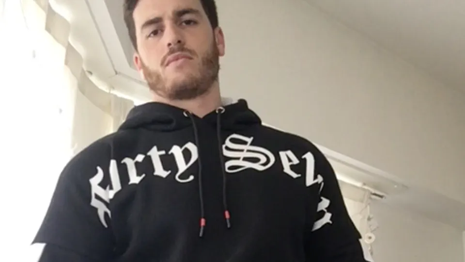 Jock strips & shows off his big thick dick - ThisVid.com