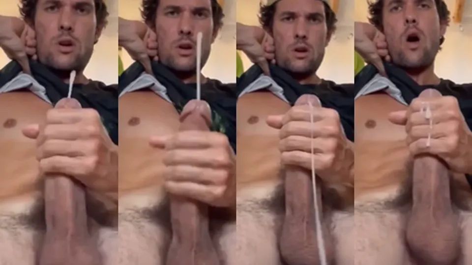Jock stroking that cock and cumming - ThisVid.com