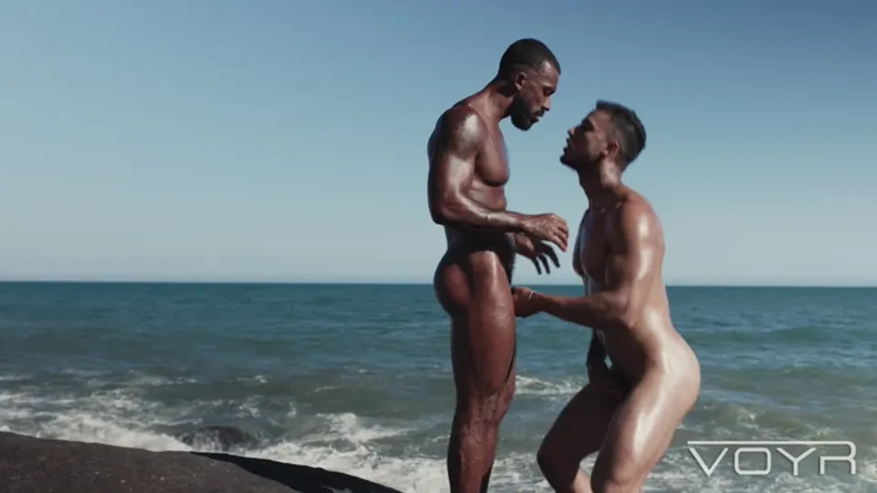 Jonatas Santos & Markin Wolf - Passion by the Sea - BlackXXXGay - Black Gay Porn