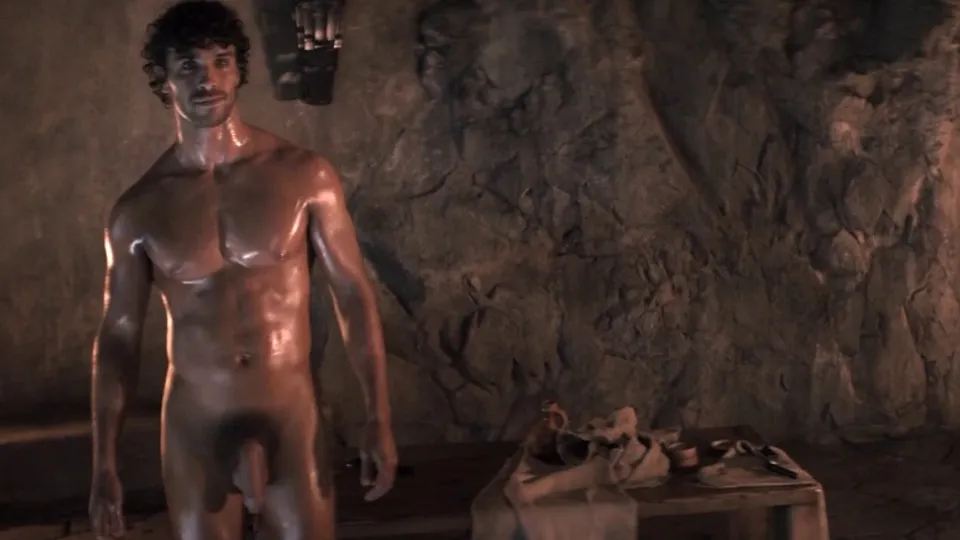 Jordi Webber, Stephen Madsen Balls, Butt Scene in Spartacus: House Of Ashur