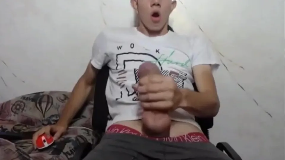 Latino Kitten Wanks Massive Uncut Cock