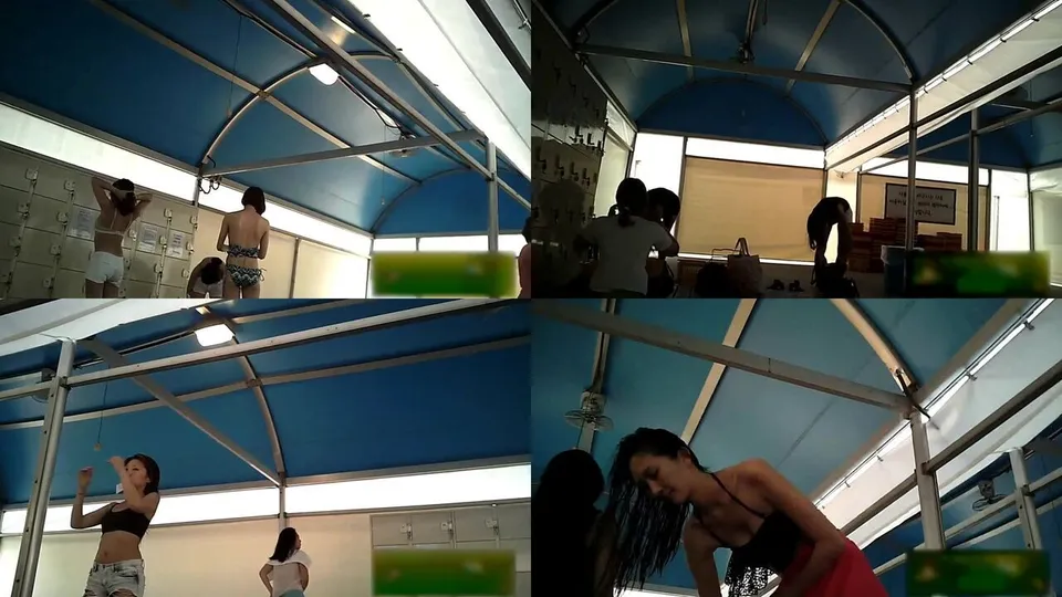 Korean swimming pool changing room 