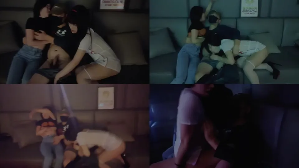 KTV is sexy, a female secretary and her best friend are having sex  