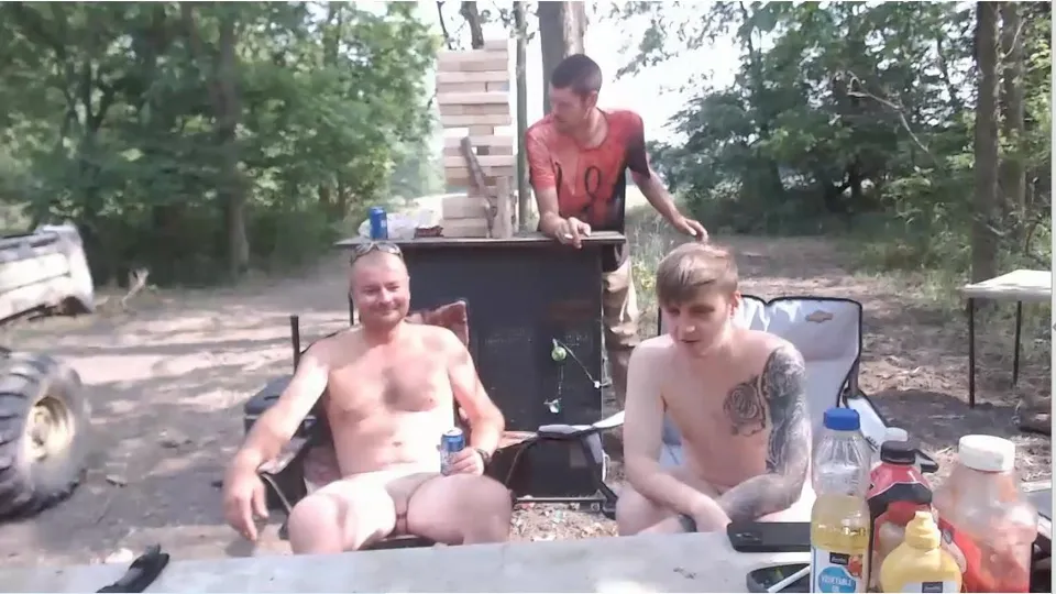 Lad and daddy naked outside - ThisVid.com