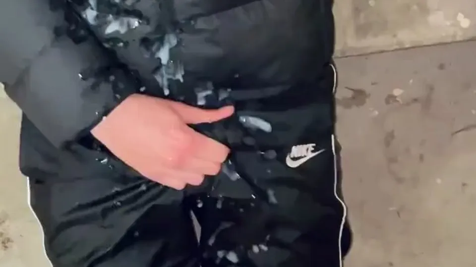 Lad Cums On Puffer Jacket And Trackies - ThisVid.com