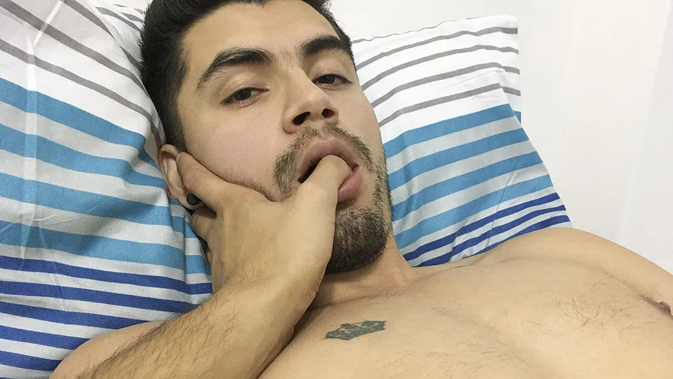 Latin Horny Teen Cums Without Touching