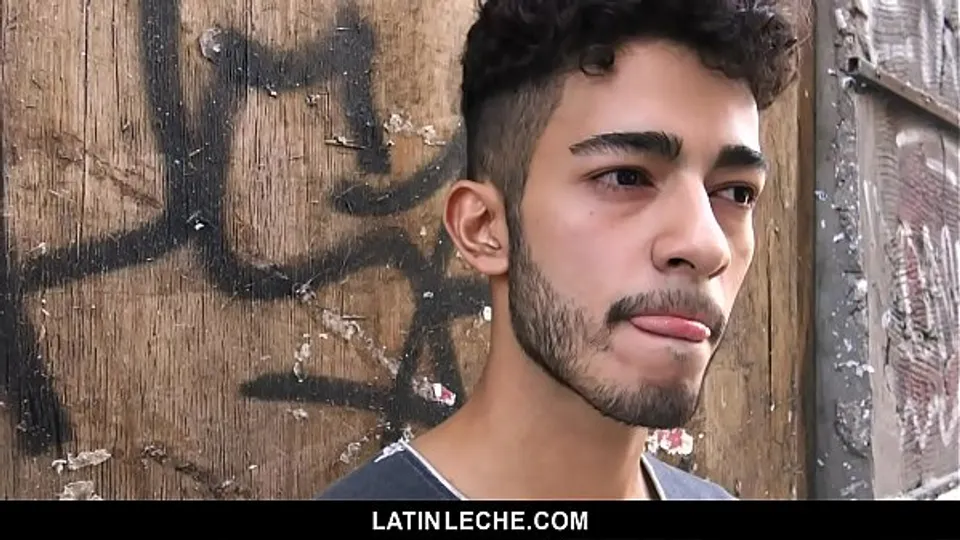 Latino Hipster's Sticky Cum Facial