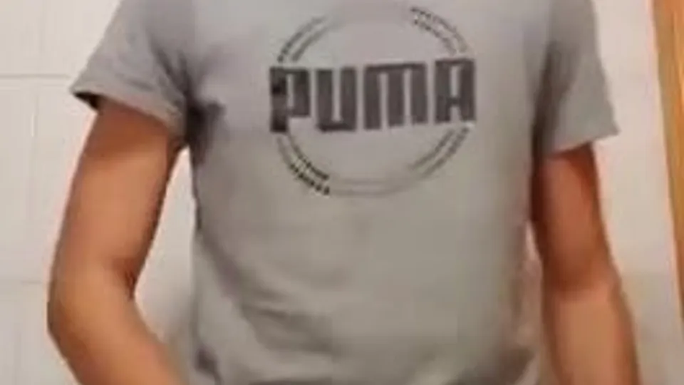 Latino boy after college jerking
