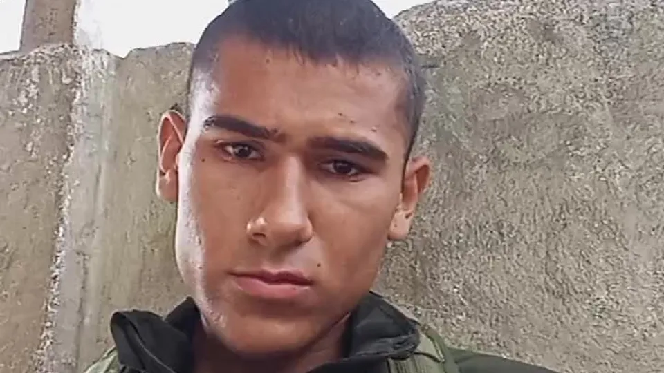 Latino Army Boy Show Off