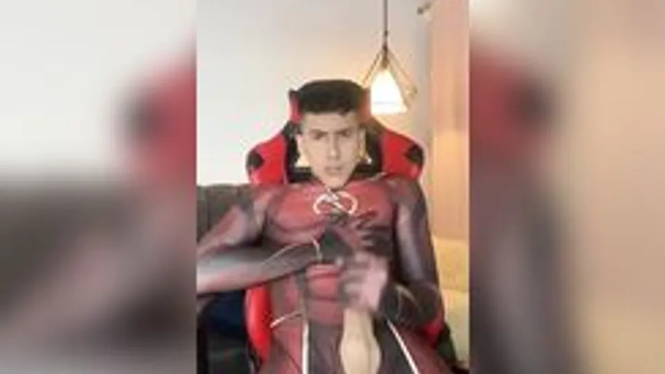 Latino Super Hero Big Cock