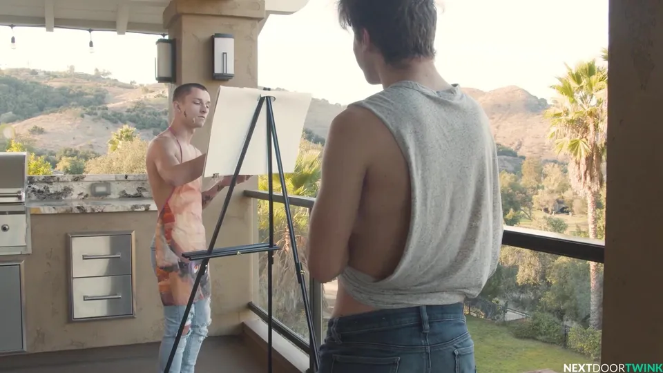 ♥ Le peintre se fait baiser par son modèle ♥