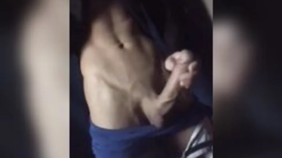Lean Twink Shows Off Big Cock