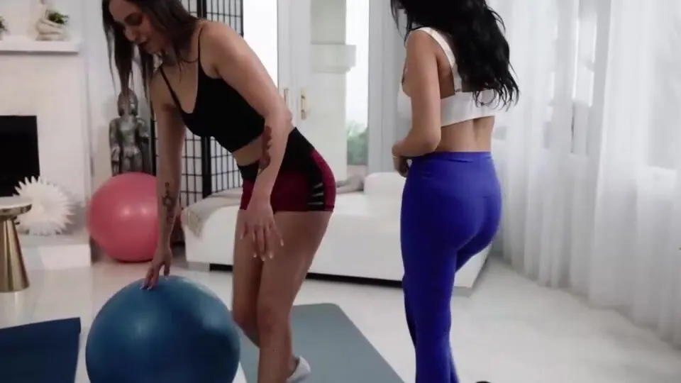 Lesbian Workout Turns Passionate