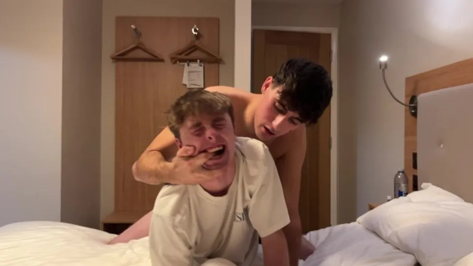 Lil' step-brutha gives blowjob and gets plumbed by draped ample step-step-brother for rail to school
