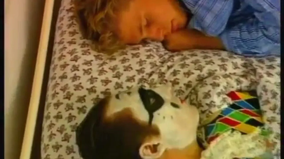 Man and Girlfriend in Bed