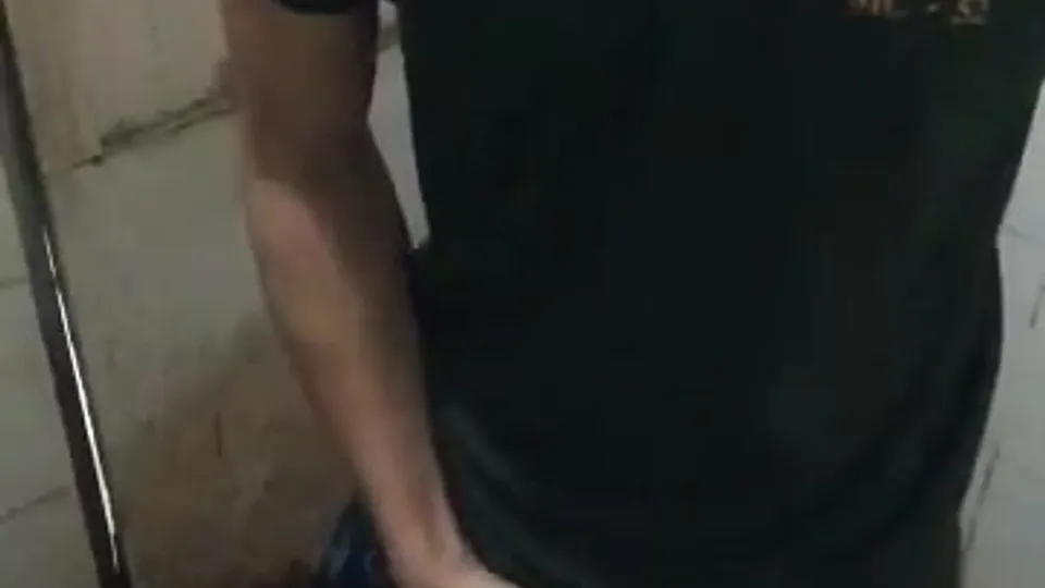 Marine jerks off in his underwear - ThisVid.com
