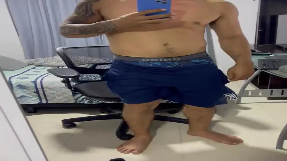 Masculine Super Sexy Dude, Delicious Muscular Jock Body, Jerk Off Cream And Butt Fuck (2).mp4
